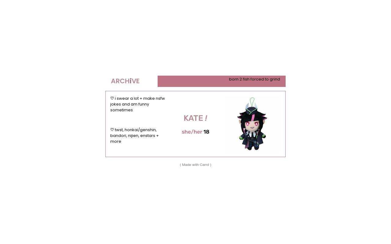 Carrd profile picture for @endocrine